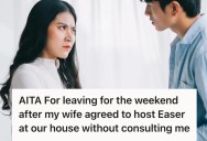 Husband Draws A Line In The Sand About Hosting His In-Laws. When His Wife Crossed It He Decided To Leave The Hosting Duties To Her
