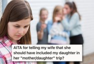 His Wife Took Her Kids On Special Outings, But Keeps Excluding His Daughter From Any Trips