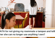 Her Roomate Tried To Shame Her In Front Of All Her Other Roommates, Then Had The Audacity To Ask For A Tampon When In Need
