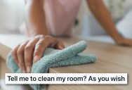 She Didn’t Want To Spend Time With Her Estranged Father, So She Let Him Know By Completely Cleaning Out Her Room At His House