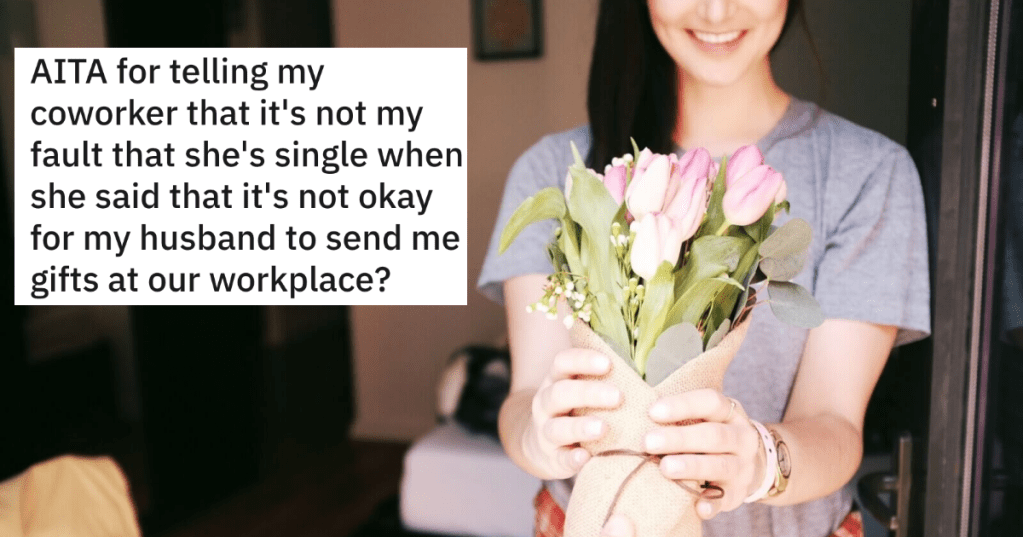 'It's not my fault you're single.' - Woman Confronts Bitter Coworker Who Complained About The Daily Gifts Her Husband Sends Her