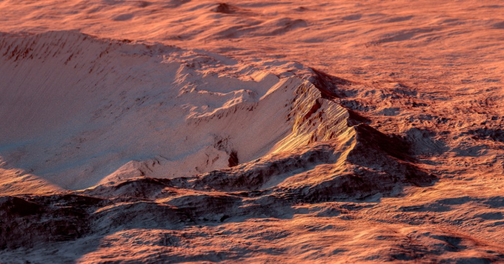 Here's How A Single Asteroid Hit Mars And Left Two Billion Craters In Its Wake