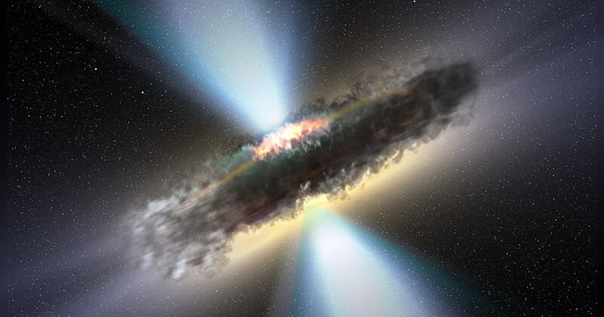Scientists Find 140 Trillion Times The Water In All Our Oceans Swirling Around A Gigantic Black Hole That's A Billion Times Bigger Than The Sun