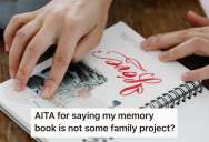 He Kept A Memory Book To Remember His Father. His Mother And Stepfather Want To Make It About His “New Family” Instead