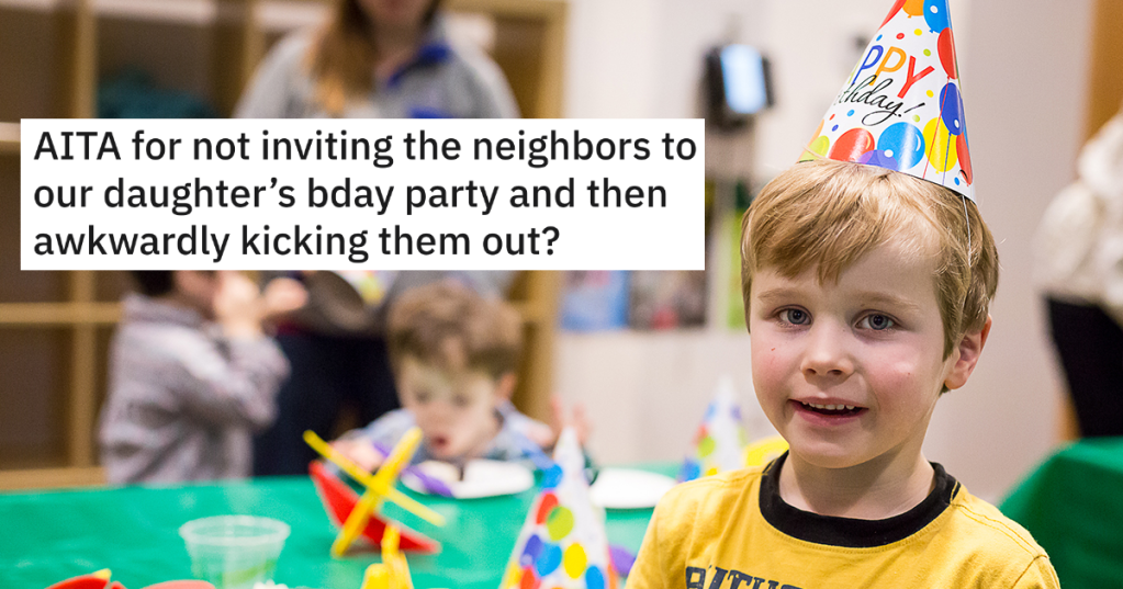 Her Neighbor's Kids Show Up Uninvited To Daughter's Birthday, So She Politely Walked Them Home. When They Returned With Their Entitled Parents, She Had To Put Her Foot Down.