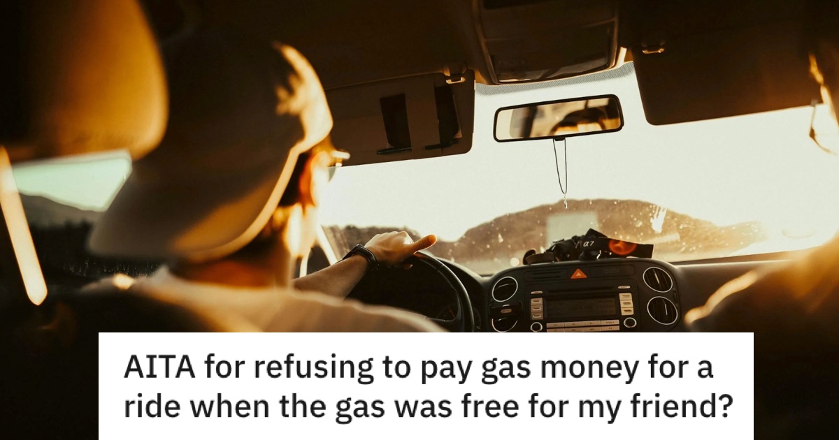 Passenger Said He'd Chip In For Gas Money, Then He Found Out His Friend's Job Paid For All His Gas