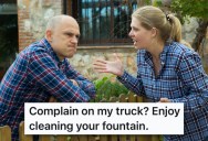 HOA President Kept Complaining About His Truck, So He Reported Her Backyard As A Public Health Hazard To The City