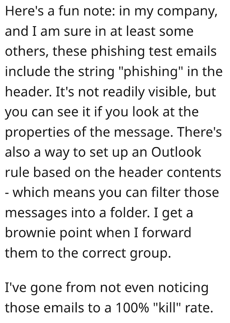 Phish Comment 5 IT Department Tests Employees With Annoyingly Fake Phishing Emails, So When They Send Real Updates An Employee Flags Every Single One As Suspicious