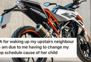 His Neighbour’s Child Keeps Him Awake, So He Retaliates By Running His Motorcycle At 4 AM