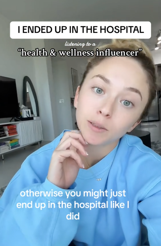 Screen Shot 2024 04 23 at 6.10.37 PM Woman Warns People About Listening To Social Media Influencers After She Ended Up In The Hospital