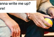 This Healthcare Worker’s Dementia Patient Insisted She Needed To Be Written Up, So She Got Him The Form And A Pen