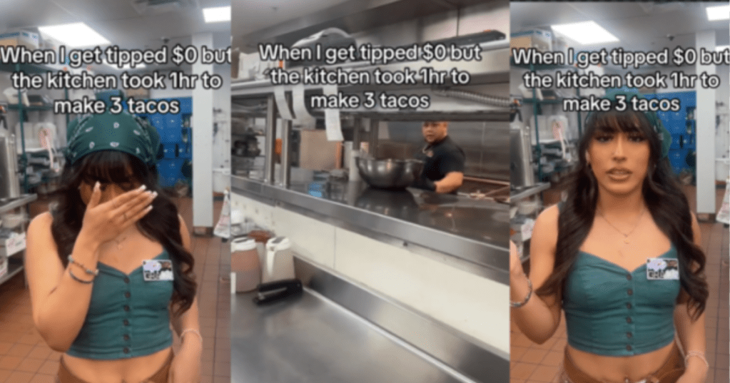 This Waitress Got Stiffed On A Tip, And She Blames The Cook, Who Took "An Hour To Make Three Tacos."