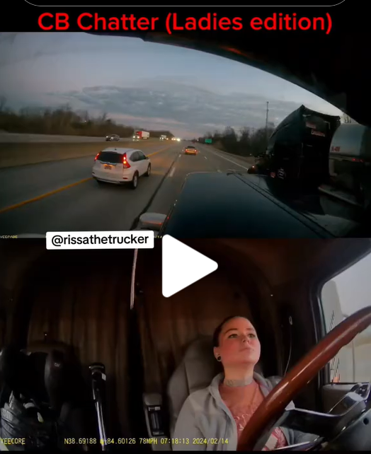 Trucker1 Female Truck Driver Shares Tense Clip Of White Truck Following Her On The Highway.   Some dude in a RAM thats taken an interest in me.