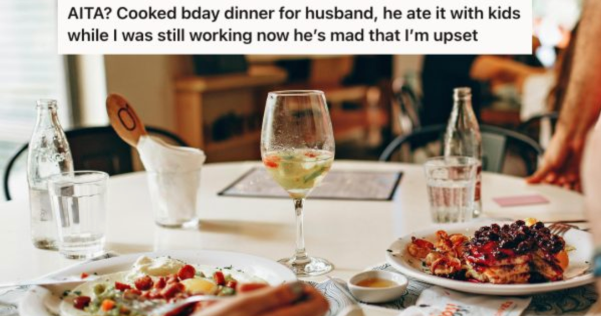 She Worked All Day Cooking A Birthday Meal For Her Husband And Sons. They Ate Without Her And Now Her Husband Thinks She's 