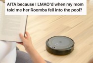 Their Mom’s Roomba Somehow Fell In The Pool, But They Can’t Help But Laugh At How Ridiculous The Situation Is
