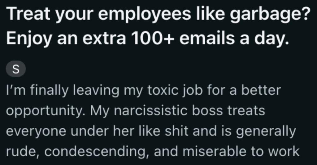 Their Toxic Boss Was Incredibly Horrible To Them, So They Signed Her Up For Hundreds Of Emails And Phone Calls From Salespeople