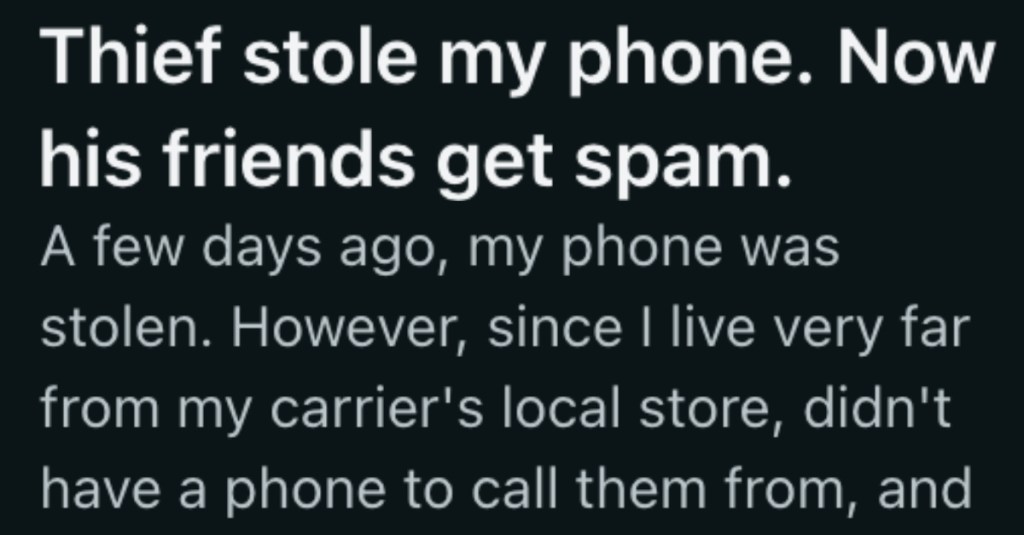 Their Phone Was Stolen, So They Made Sure All  Of The Thief's Friends Got The Worst Kind Of Political Spam