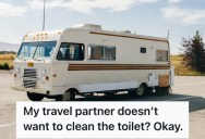 Her Friend Wouldn’t Clean The Bathroom On Their RV Road Trip, So She Made Sure To Leave Her A Parting Gift