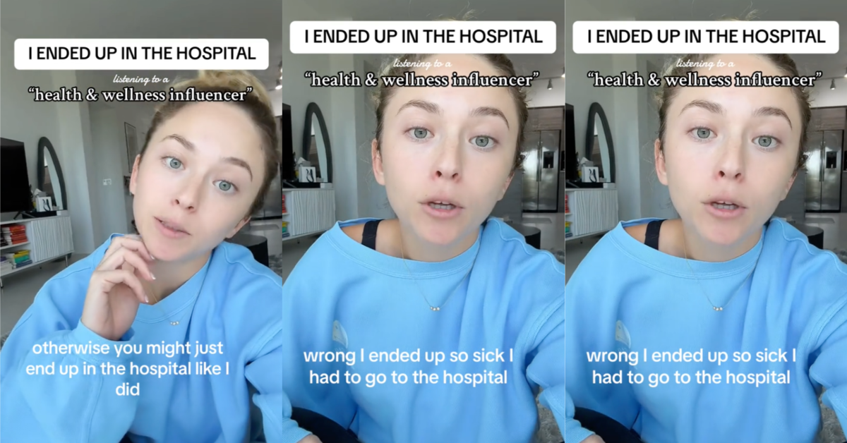 tiktoklips Woman Warns People About Listening To Social Media Influencers After She Ended Up In The Hospital
