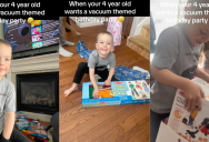 This 4-Year-Old Boy Wanted A Vacuum-Themed Birthday Party, So His Parents Obliged