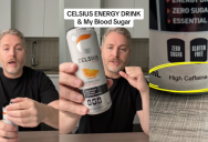 Diabetic Man Measures The Effect Of A Celsius Energy Drink On His Blood Sugar To See If It Will Cause It To Spike