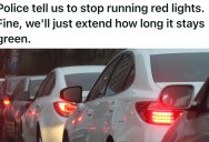 Neighborhood Faces Traffic Jams Due To Long Red Lights, So They Hack The Traffic Light To Get Revenge On The Cops