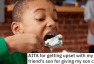 Mom Prevented Her Son From Having Sugary Foods, And Now She’s Furious That One Of Her Friend’s Kids Shared A Piece Of Their Cake