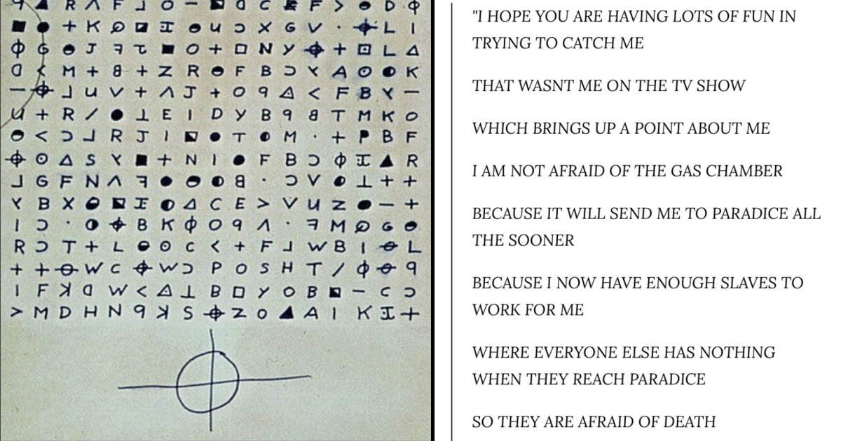 How Detectives Finally Unraveled The Second 408 Symbol Zodiac Cipher ...