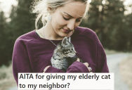 Her Roommate Used Her Cat For Emotional Support, But When She Gives It To A Lonely Neighbor The Roommate Calls Her Out For Abandoning Her Pet