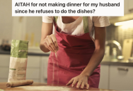 She Always Cooks, So She Asked Her Husband To Do The Dishes But He Refused. So She Got Satisfying Revenge.