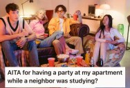 Entitled Neighbor Demanded Quiet To Study For Exams, But When They Decided To Have A Few Friends Over For A Chill Birthday Party, The Neighbor Freaks Out