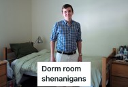 His Roommate Kept Leaving Their Door Unlocked, So He Taught Him A Lesson By Taking Everything Out Of Their Dorm Room