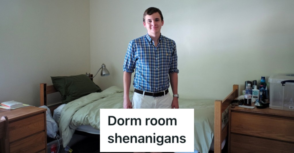 His Roommate Kept Leaving Their Door Unlocked, So He Taught Him A Lesson By Taking Everything Out Of Their Dorm Room