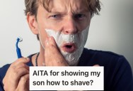 He Showed His Son How to Shave, But His Wife Was Upset He Didn’t Check With Her First