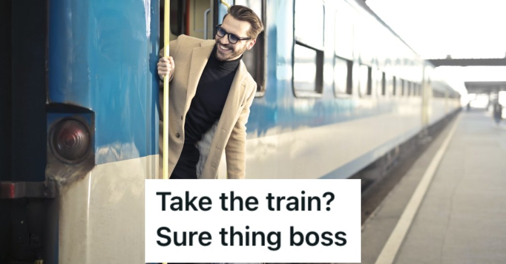 His Boss Took The Company Car Away, Even Though He Needed It. So He Took the Train Into Work To Prove To Their Boss How Long It Would Take.