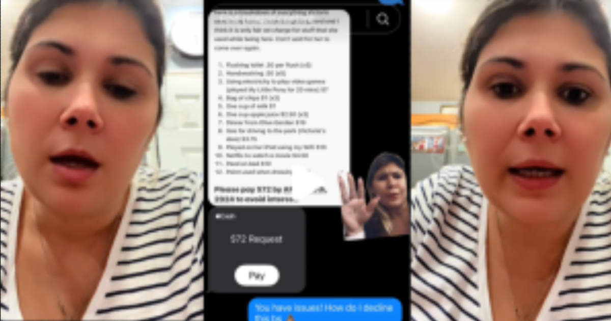 ‘Here is a breakdown of everything Victoria used in my home.’ – Her Sister Babysat Her Daughter Over The Weekend, And She Got An Invoice For $72 With A Detailed List Of Charges