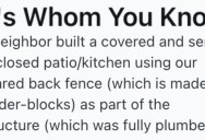 A Neighbor Accused Them Of Messing Up Their Pool, So They Reported The New Structure He Built And He Had To Tear It Down Because It Wasn’t Up To Code