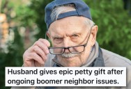 Their Neighbor Was Extremely Fussy About A Porch Light, So When They Finally Moved Out They Left An Illuminating Parting Gift