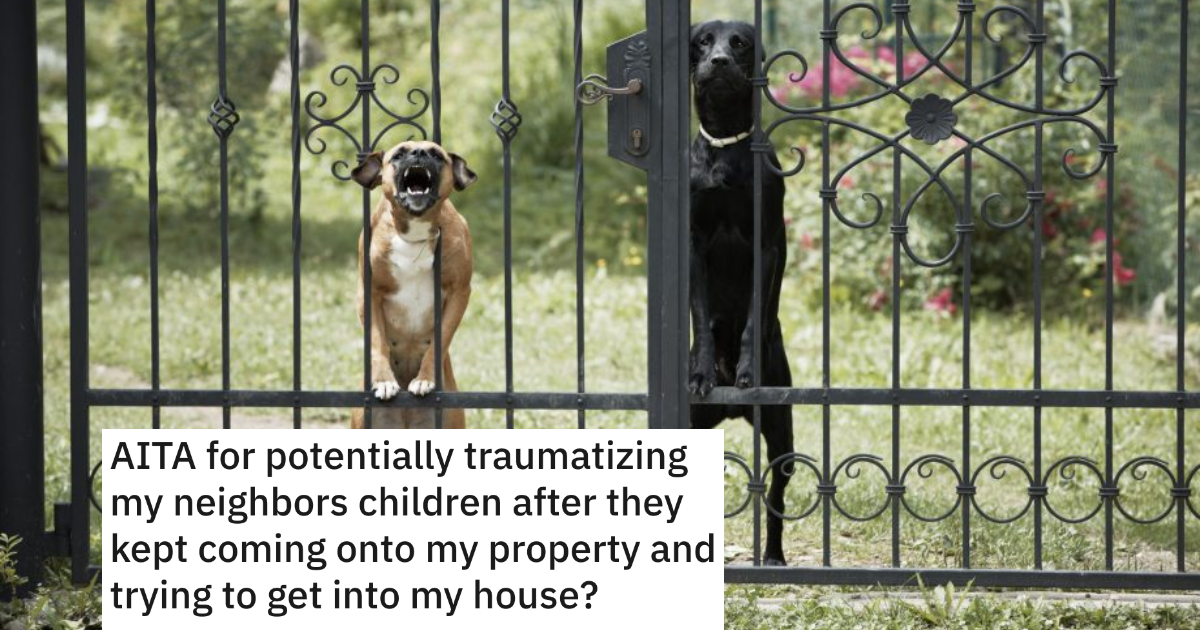 Dogs Thumb Mans Neighbor Lets Her Kids Repeatedly Try To Break Into His House, But Doesnt Listen When He Warns Her About His Guard Dogs