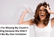 Her Cousin Listed Her As A Kid On Her Mom’s Wedding Invitation Even Though She’s 26, So She Didn’t Plan To Go To The Wedding. Now Her Family Is Upset She Isn’t Cancelling Her Previous Plans.