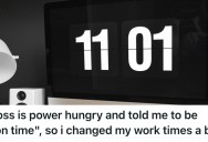 Employee Showed Up To Work 1 Minute Late A Few Times And The Boss Scolded Them. Here’s How They Got Revenge