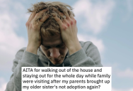 Brother Doesn’t Want To Be Involved In Parent’s Issue With Stepsister, But When He Leaves The House After They Bring It Up They Call Him Rude