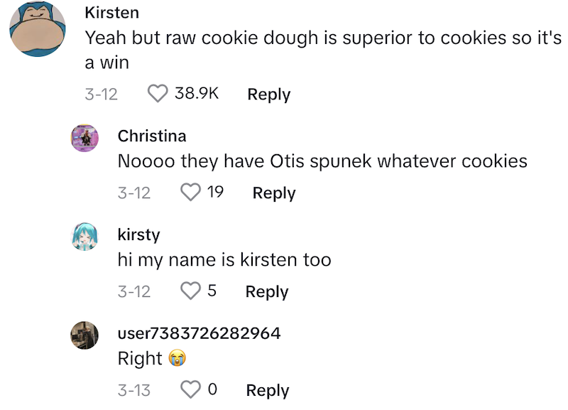 Raw Comment 2 Womans Roommate Realizes Theyve Been Eating Raw Subway Cookies And People Are Losing It