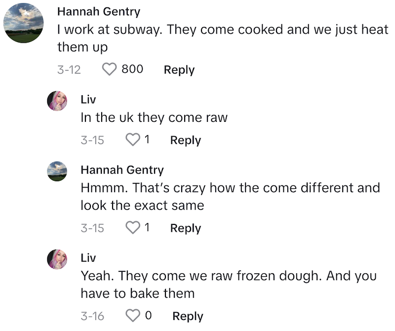 Raw Comment 3 Womans Roommate Realizes Theyve Been Eating Raw Subway Cookies And People Are Losing It