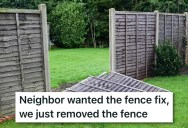 Neighbor Wanted The Fence “Fixed” Immediately So Their Pool Was Up To Code, So Homeowners Got Revenge By Tearing Theirs Down And Forcing Her To Build One Of Her Own