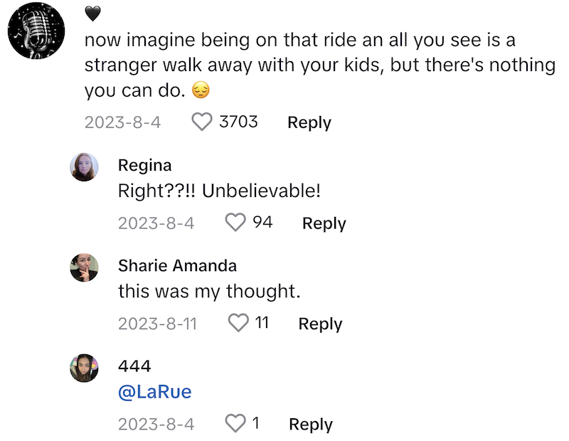 Ride Comment 5 Parents Caught After They Left Their Two Young Kids Alone At An Amusement Park To Go On A Ride Without Them.   Shes been crying nonstop.