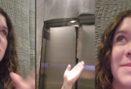 ‘I just watch it go from like the floor up to the top.’ – Woman Got Trapped In An Elevator After A Girl Tried To Hold The Door With A School Project Folder
