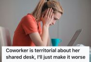She Refused To Share A Desk Meant To Seat A Whole Team, So A Colleague Confused Her With Technology And Made Her Look Silly