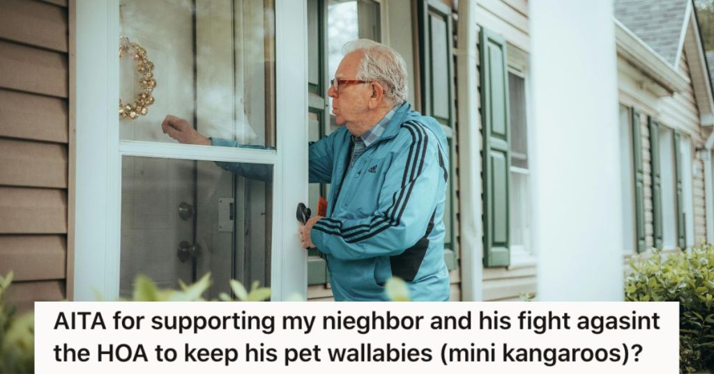 HOA President Campaigns To Ban A Neighbor's Wallabies And Won't Take No For An Answer, So Home Owner Threatens To Call The Cops If He Doesn't Leave