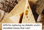 She Accidentally Ate Her Diabetic Uncle’s Cheese, So She Instantly Ran Out To Get A New Block But Her Uncle Caught Her Red-Handed
